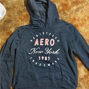 Aero Women's Blue Hoodie Sweater